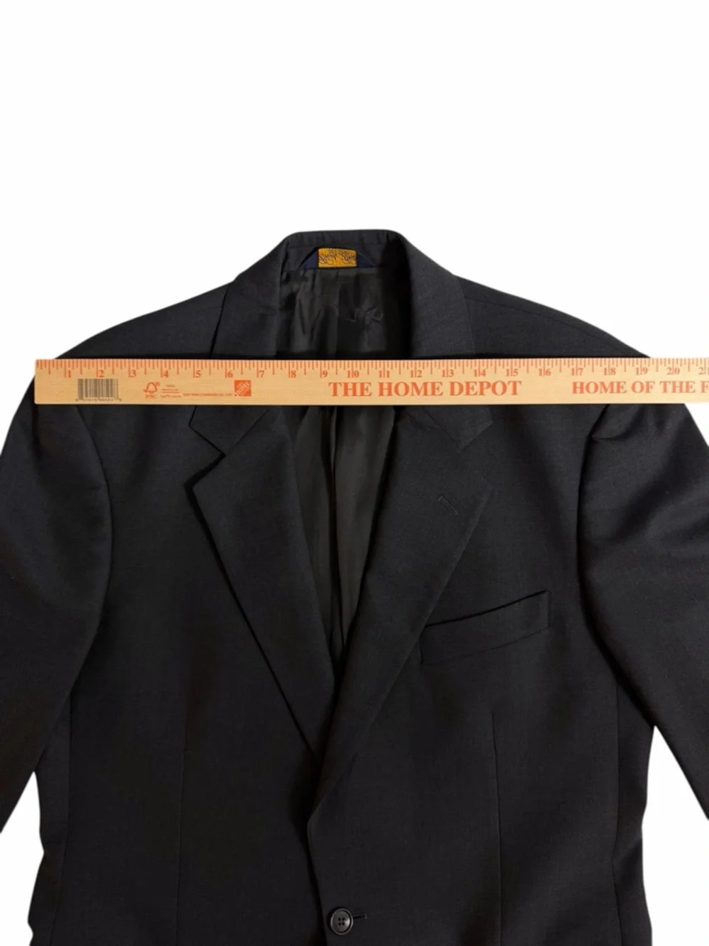 Brooks Brothers Brooksease Mens 42L Charcoal Grey Wool Stretch Blazer Jacket